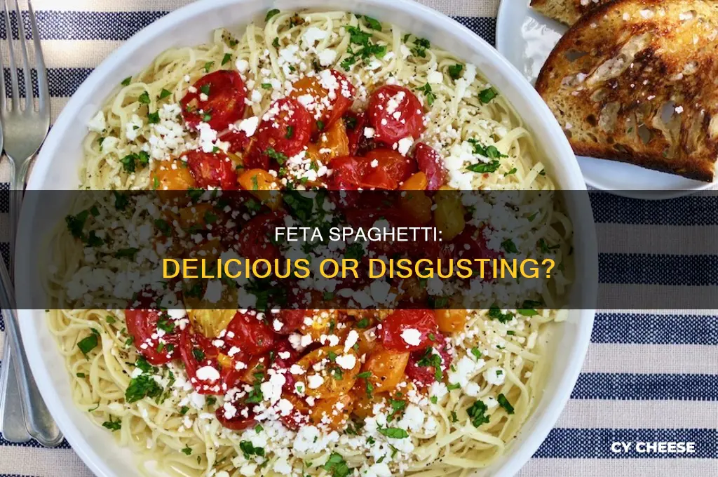 does feta cheese taste good in spaghetti
