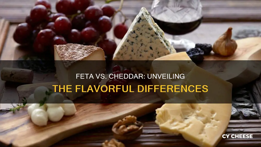 does feta cheese taste like cheddar cheese