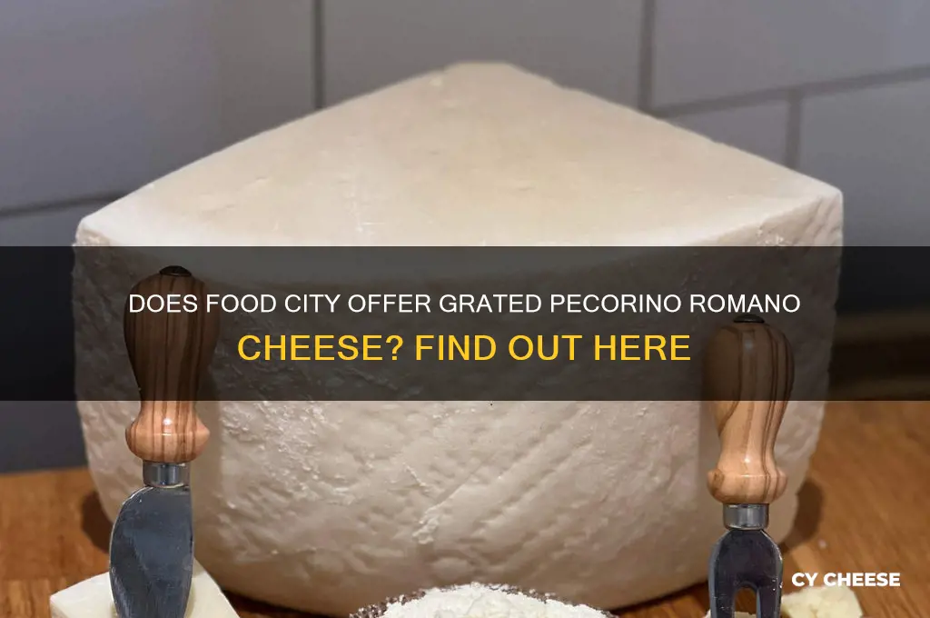 does food city sell pecorino ramono grated cheese