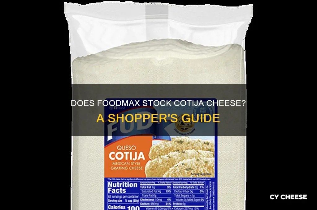 does foodmax carry cojita cheese