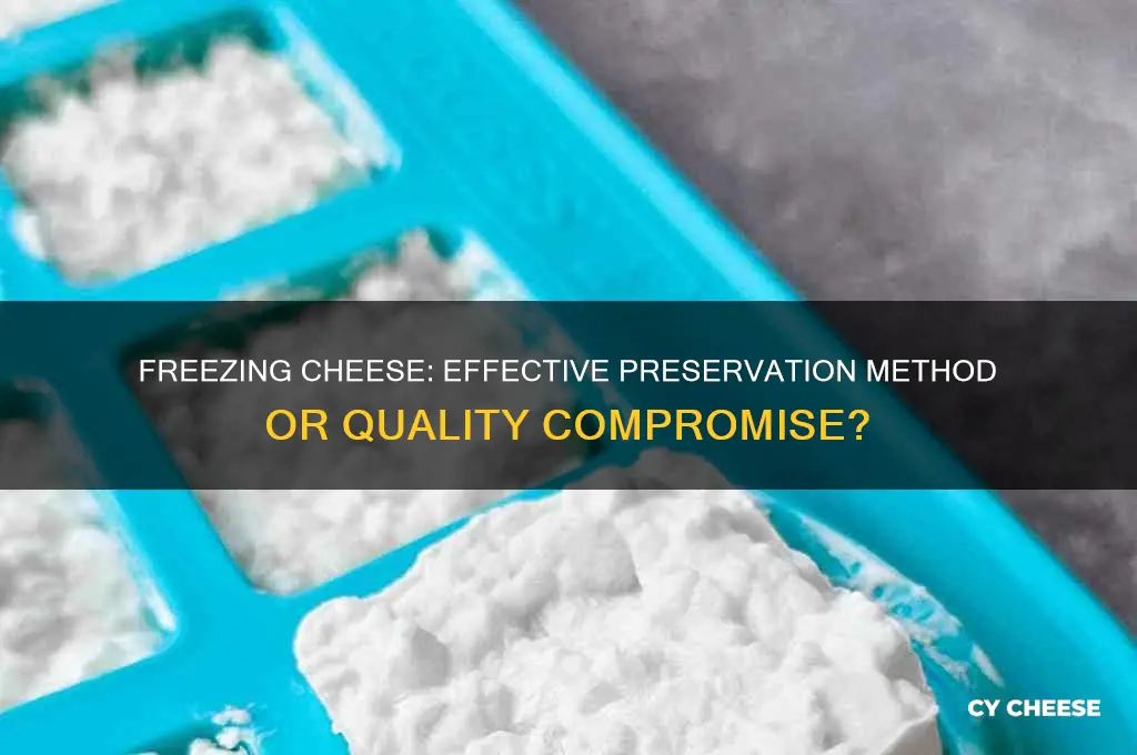 does freezing cheese preserve it