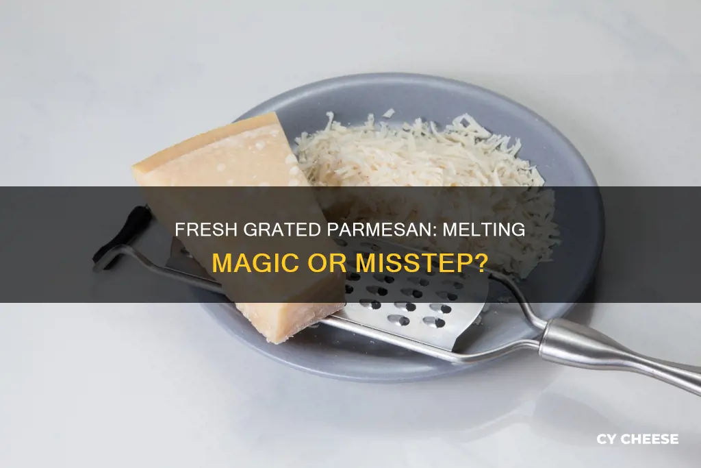 does fresh grated parmesan cheese melt
