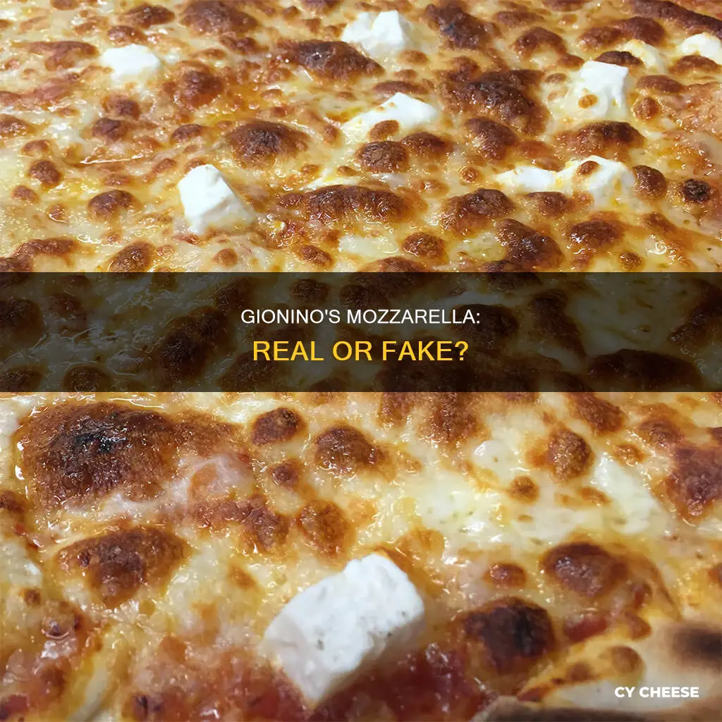 does gioninos use imitation mozzarella cheese