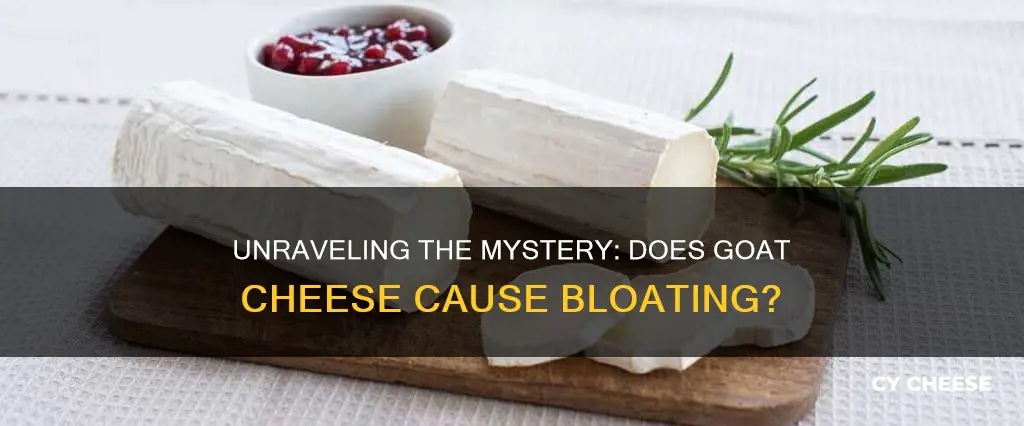 does goat cheese cause bloating