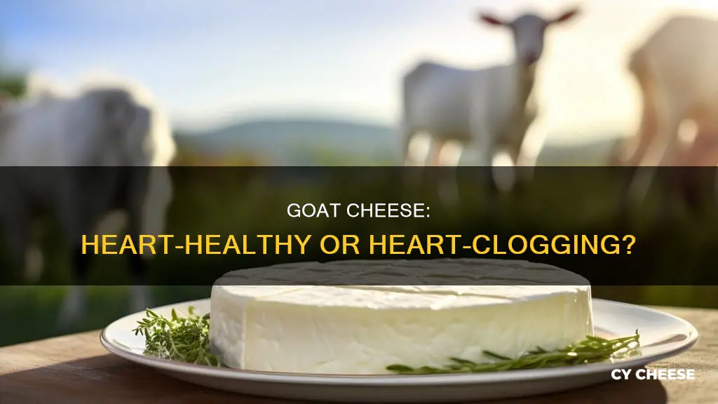 does goat cheese clog arteries