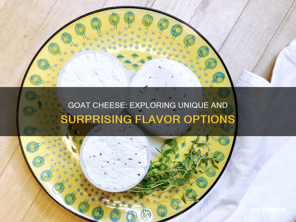 does goat cheese come in different flavors