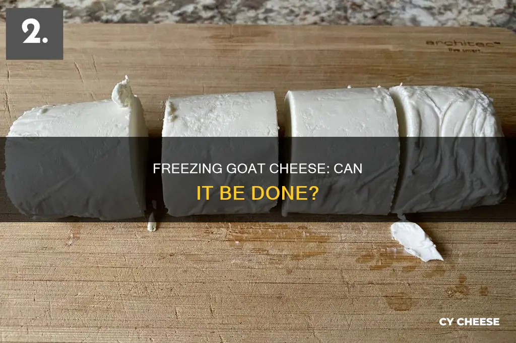 does goat cheese freeze well