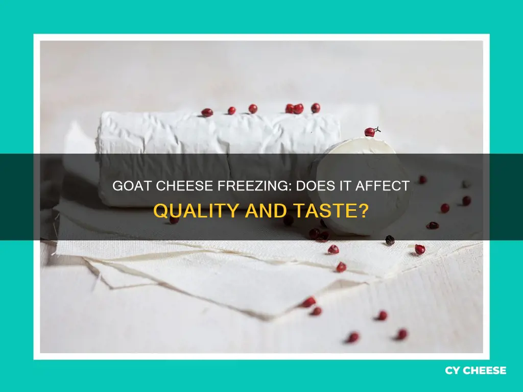 does goat cheese freeze well