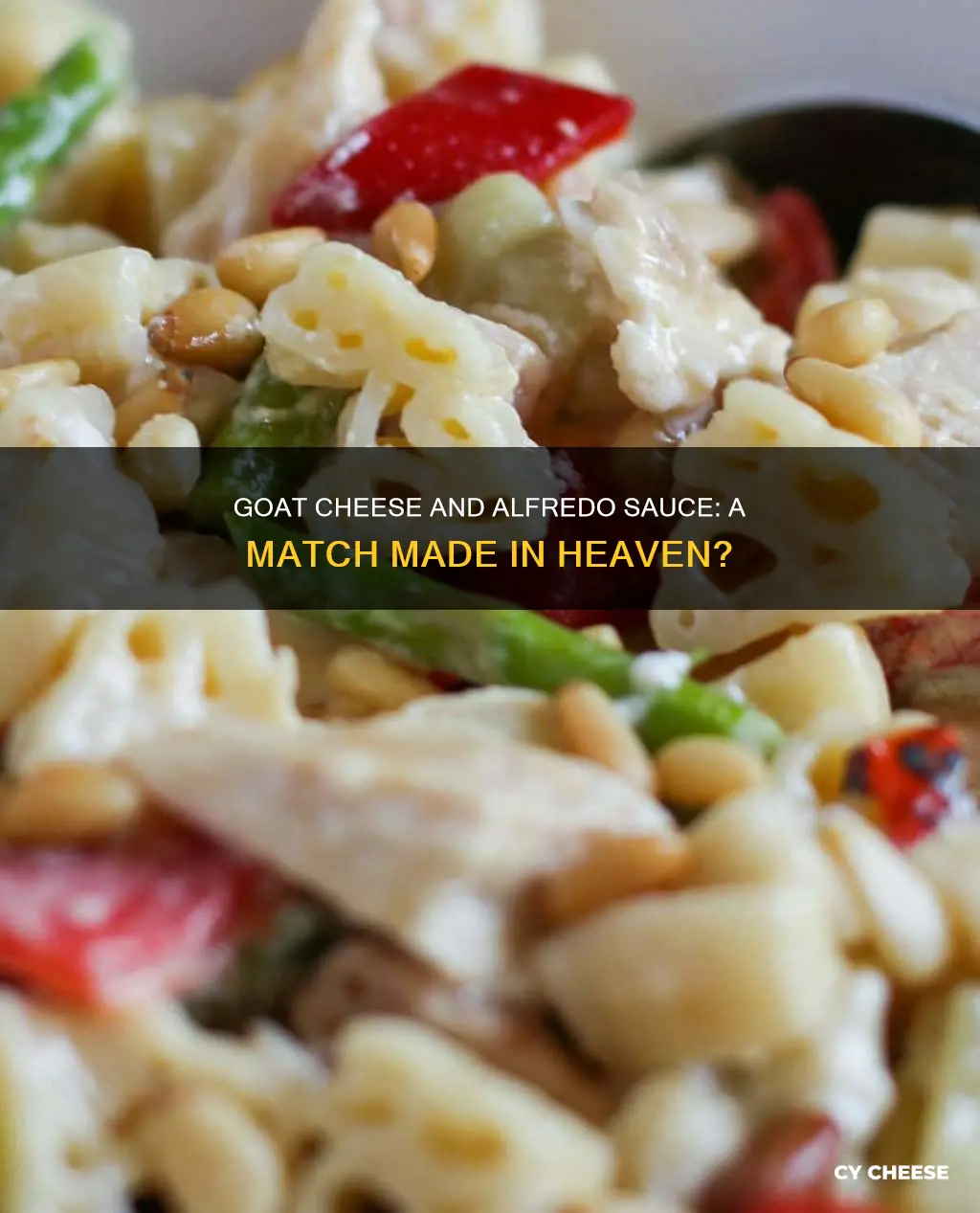 does goat cheese go with alfredo sauce