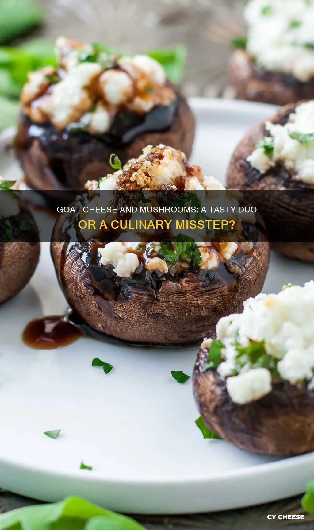 does goat cheese go with mushrooms