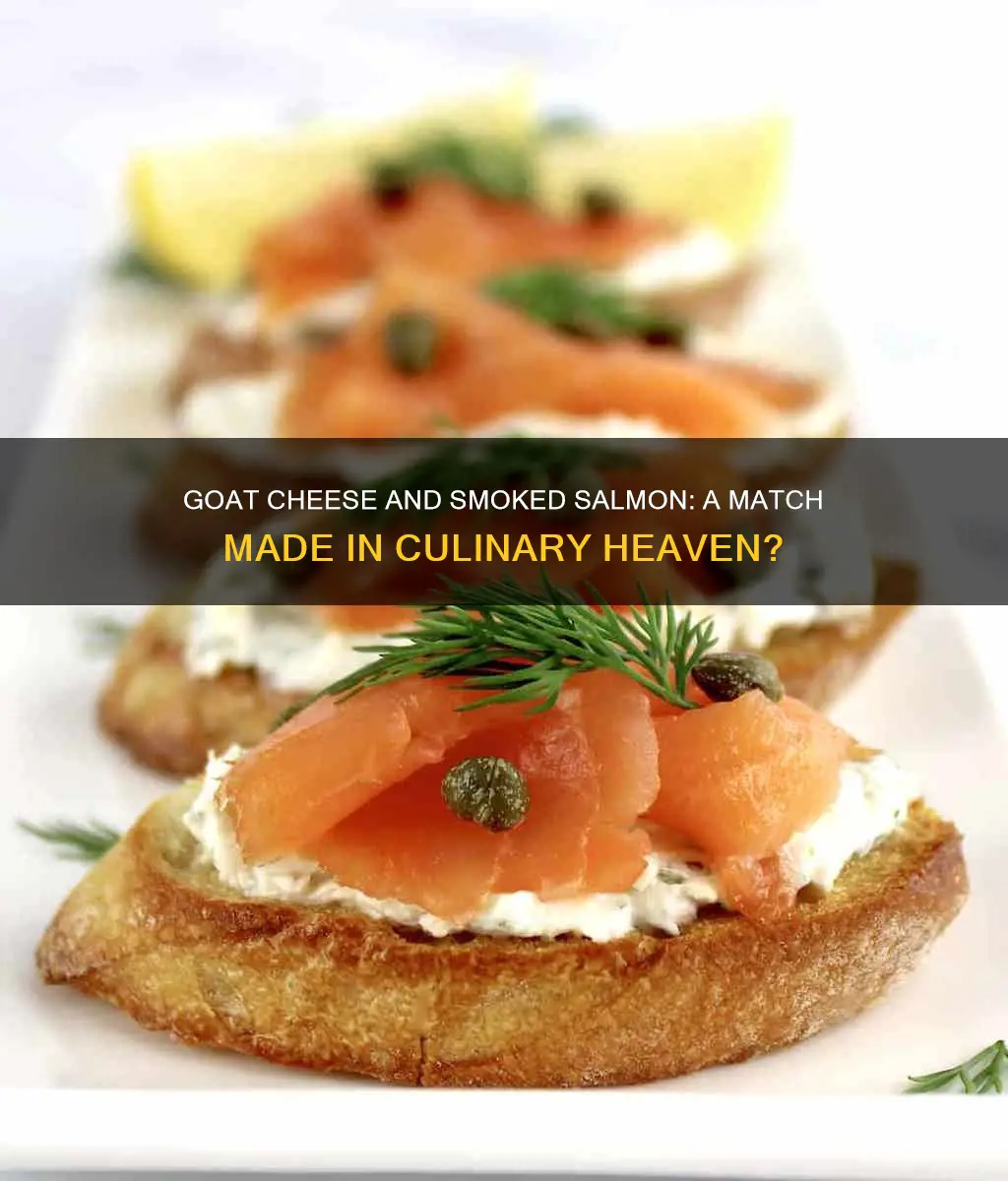 does goat cheese go with smoked salmon