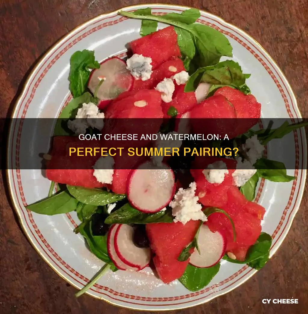 does goat cheese go with watermelon