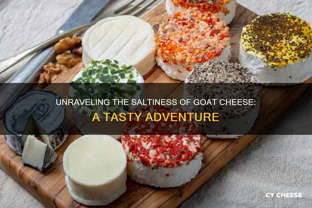 does goat cheese have a lot of salt