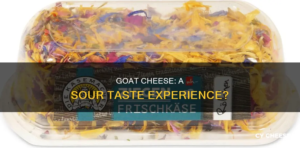 does goat cheese have a sour taste