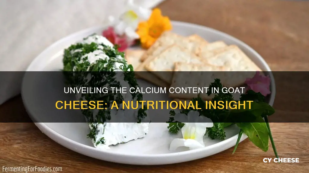 does goat cheese have calcium