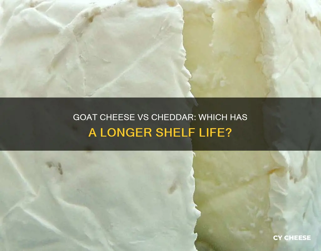 does goat cheese last longer than cheddar