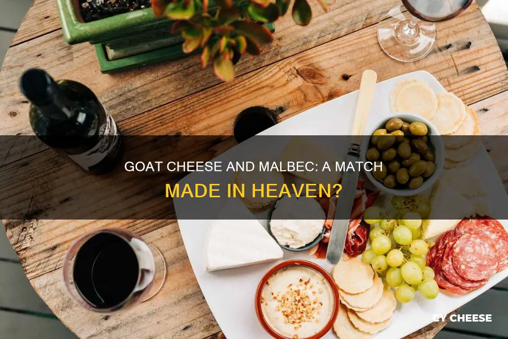 does goat cheese pair with malbec wine