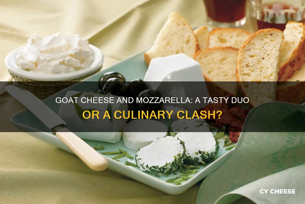 does goat cheese taste well with mozzarella