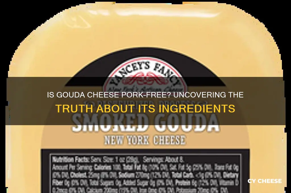 does gouda cheese contain pork