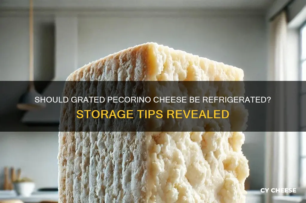 does grated pecorino cheese need to be refrigerated