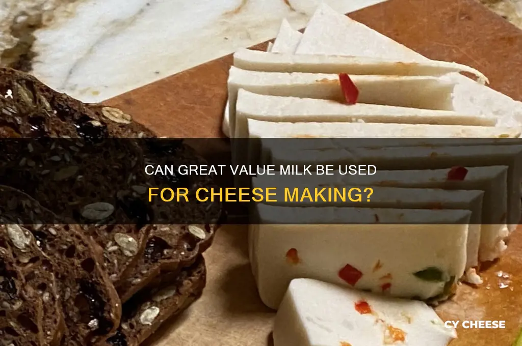does great value milk work for cheese making