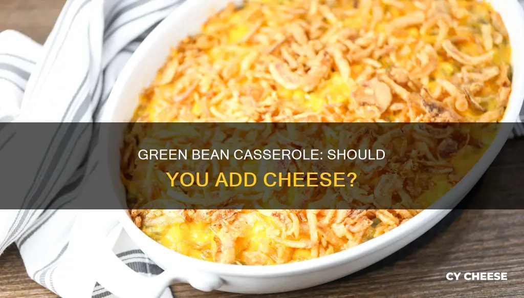 does green bean casserole get cheese on it