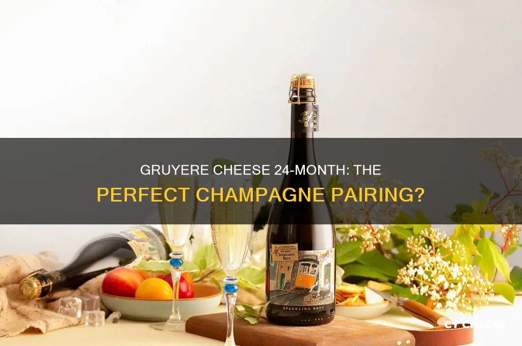 does gruyere cheese 24 month go with champagne