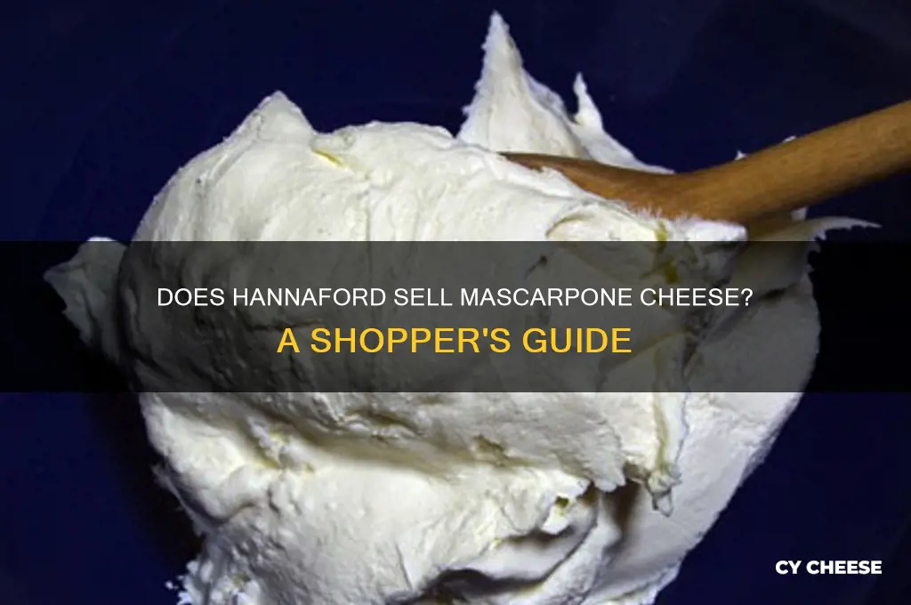 does hannaford carry marscapone cheese