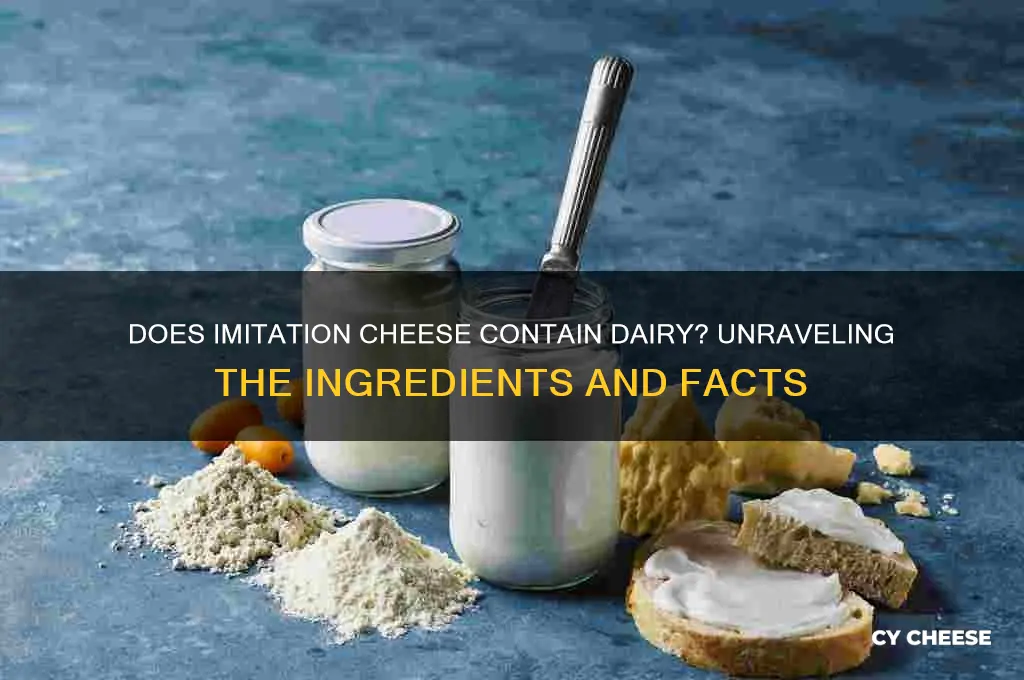 does imitation cheese have dairy