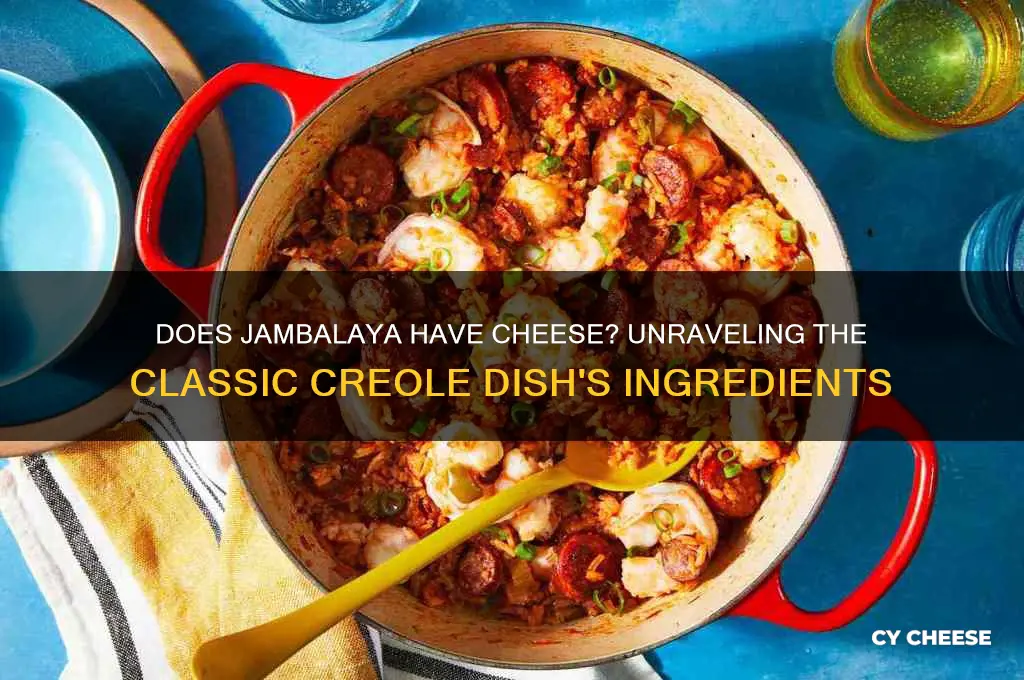 does jambalaya have cheese