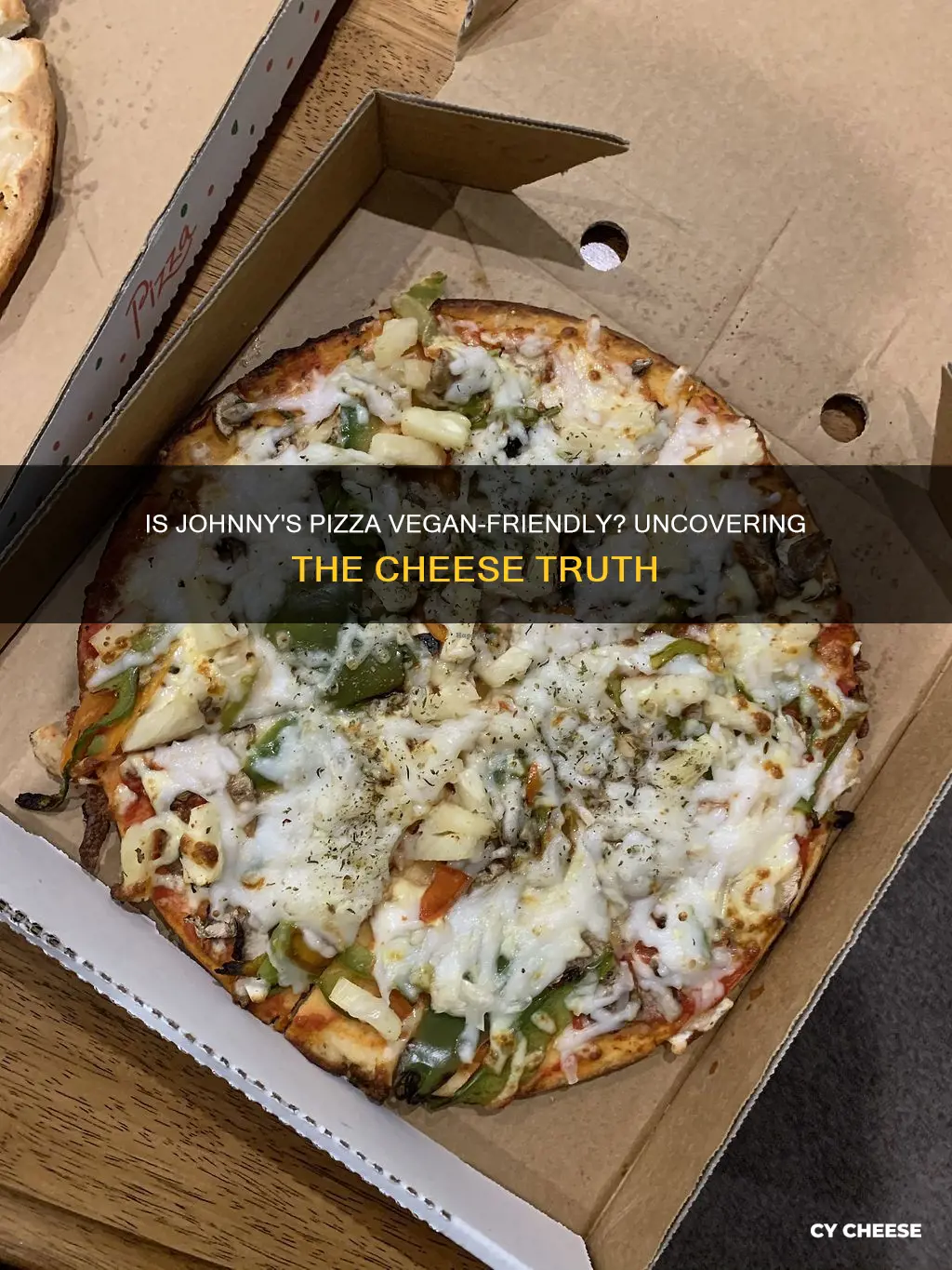 does johhny pizza vegan cheese