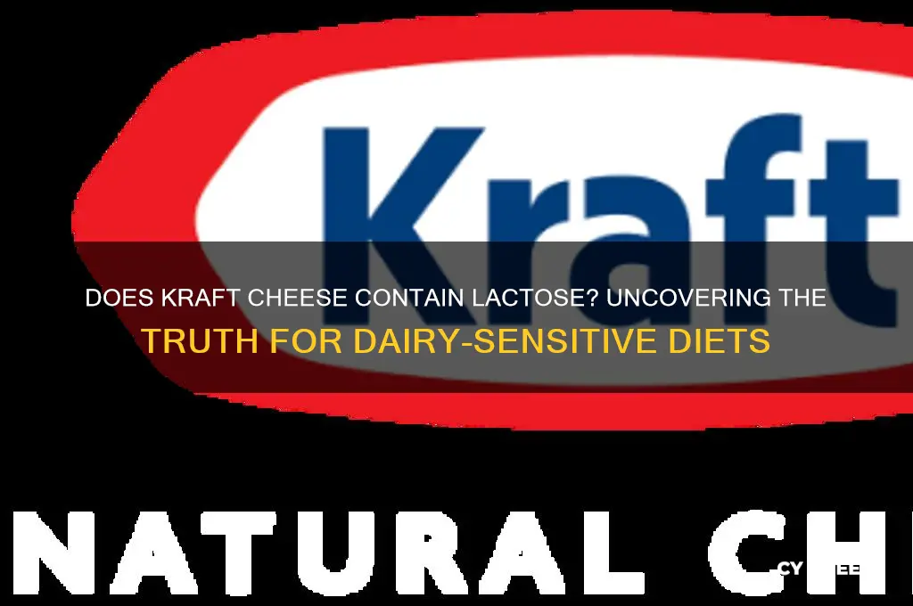 does kraft cheese contain lactose