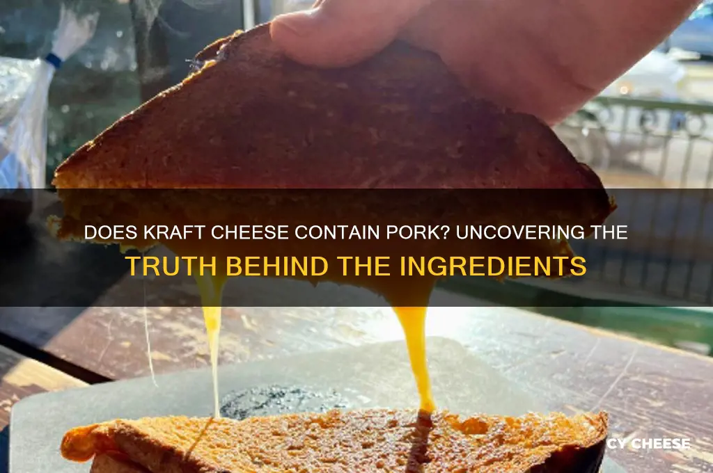 does kraft cheese contain pork