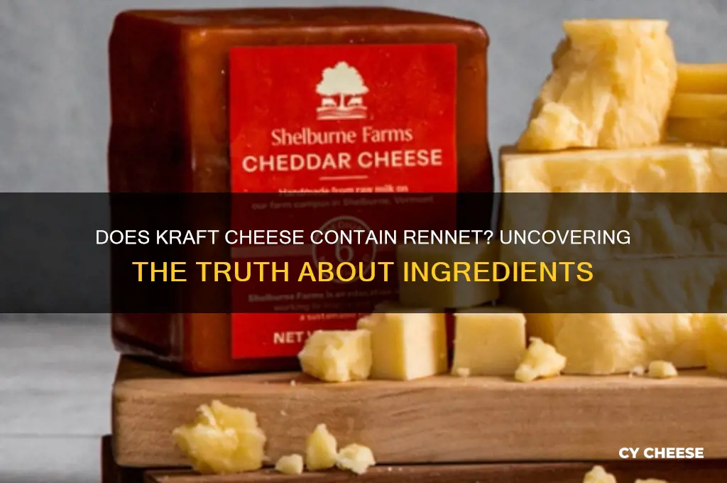 does kraft cheese contain rennet