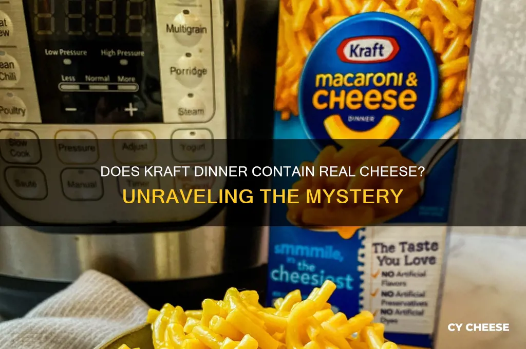 does kraft dinner contain cheese