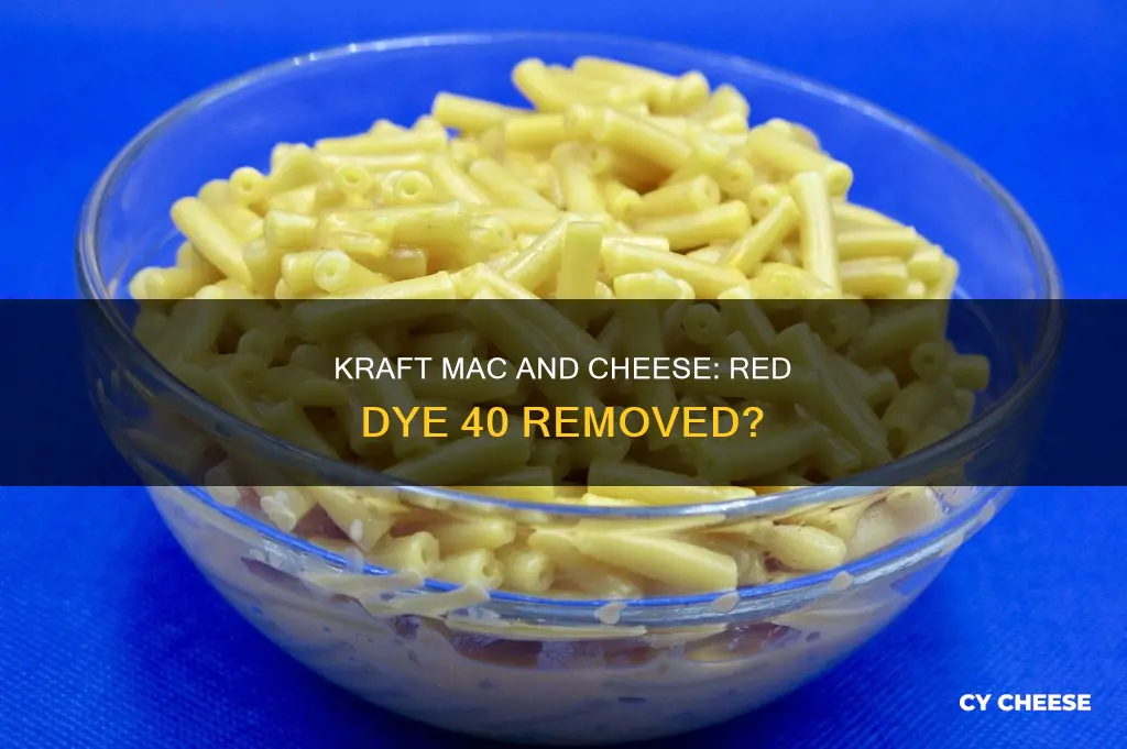 does kraft macaroni and cheese have red dye 40