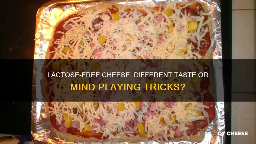 does lactose free cheese taste different