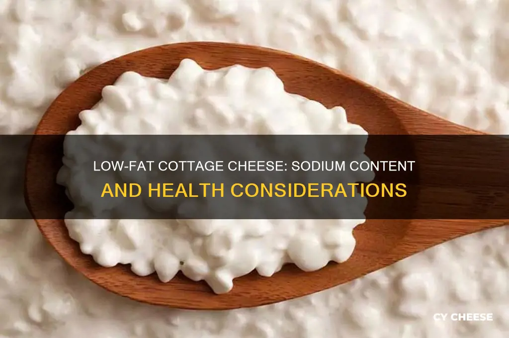 does low fat cottage cheese have a lot of sodim