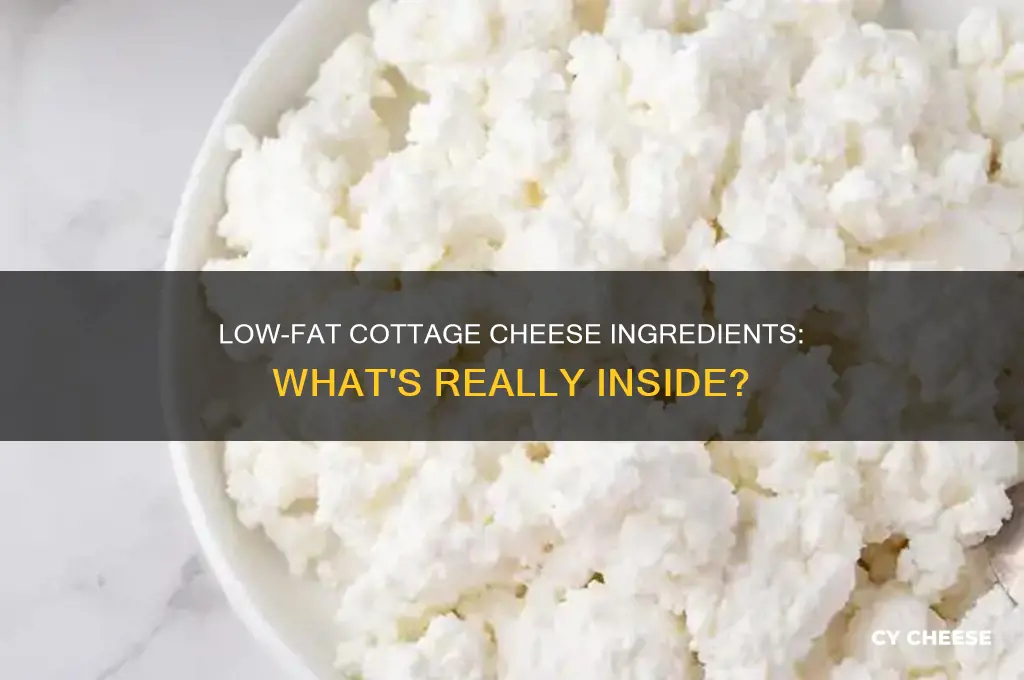 does lowfat cottage cheese have ingredients