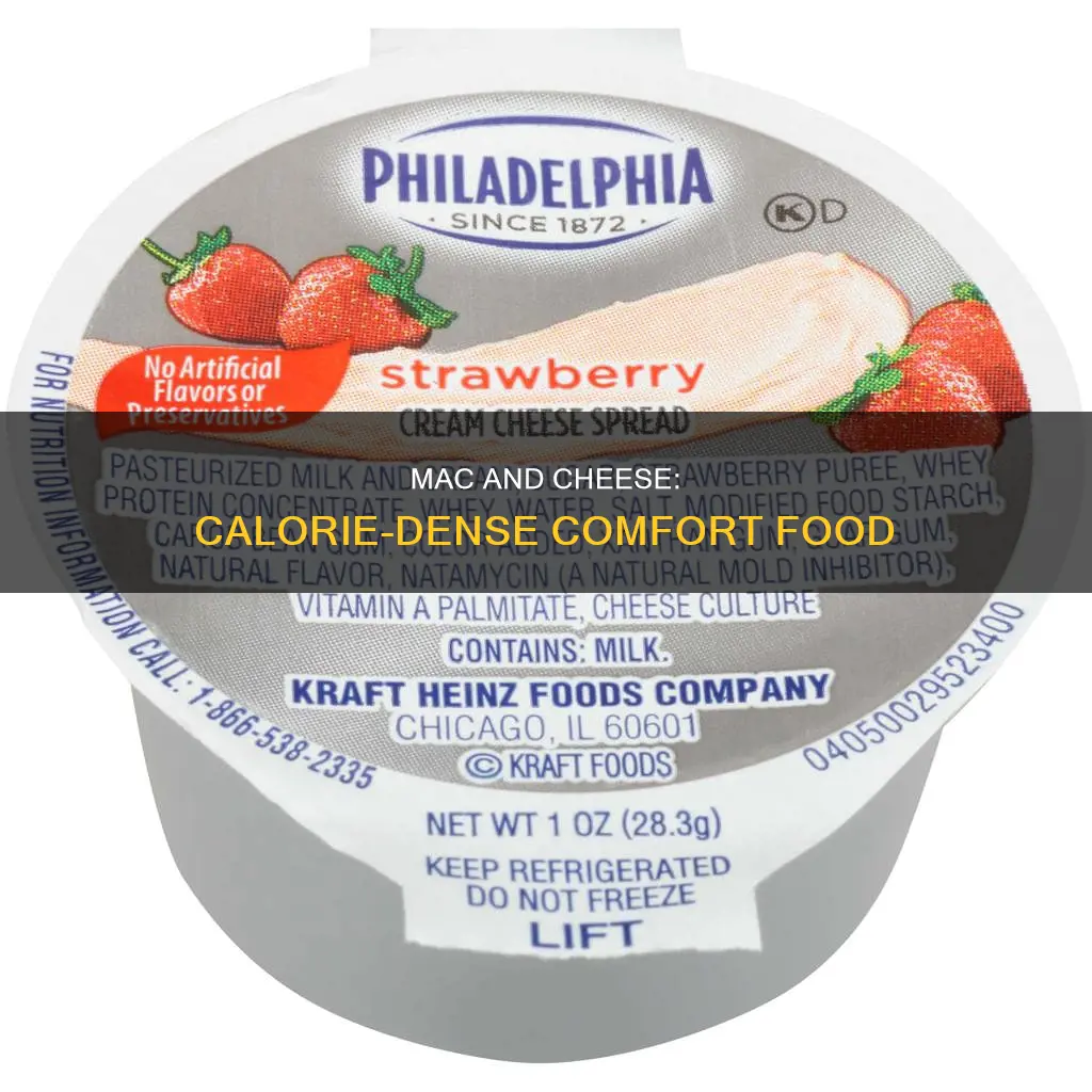 does macaroni and cheese have a lot of calories