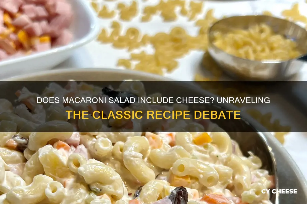 does macoroni salad have cheese