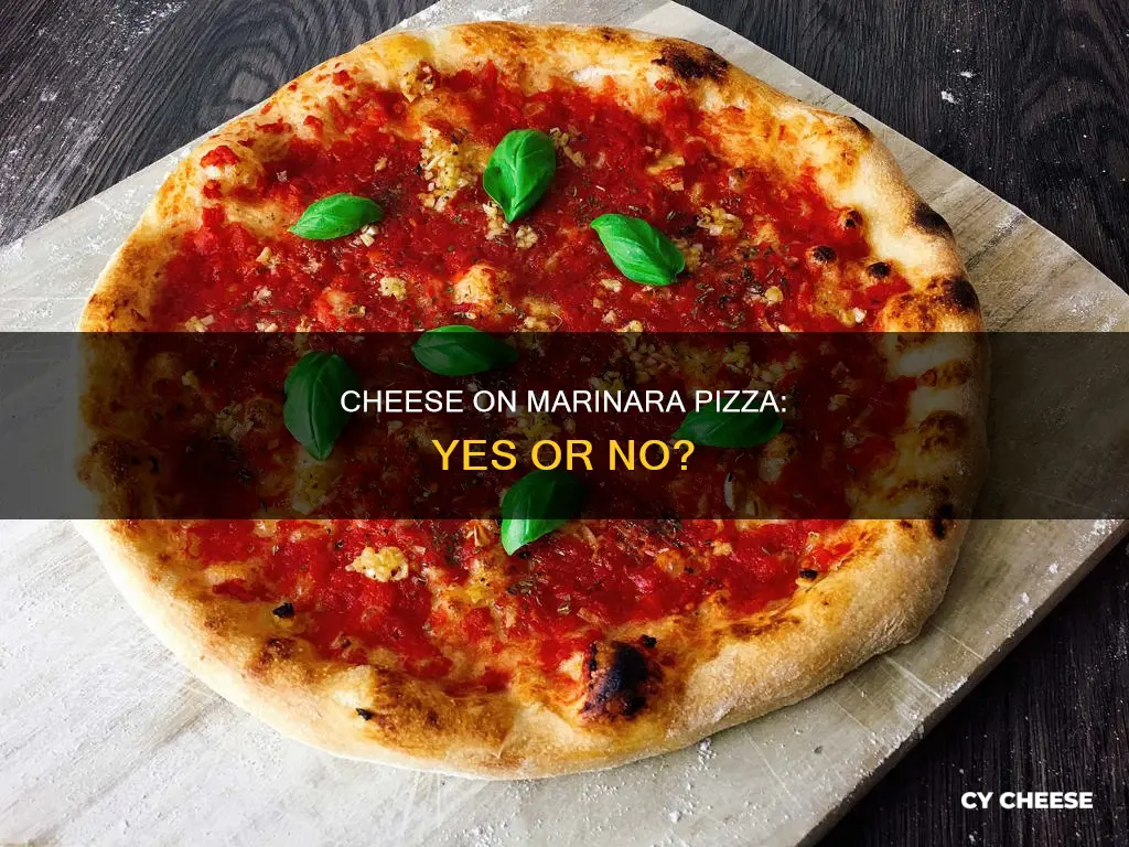 does marinara pizza have cheese