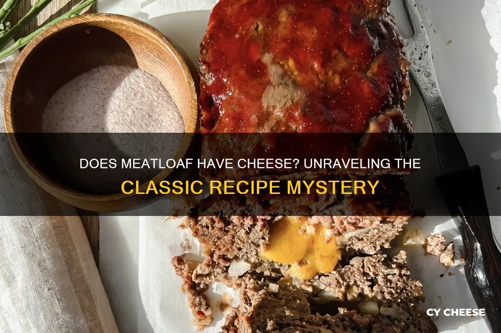does meatloaf have cheese