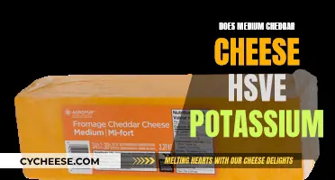 Unveiling the Cheddar Mystery: Potassium's Role in Medium Cheddar Cheese