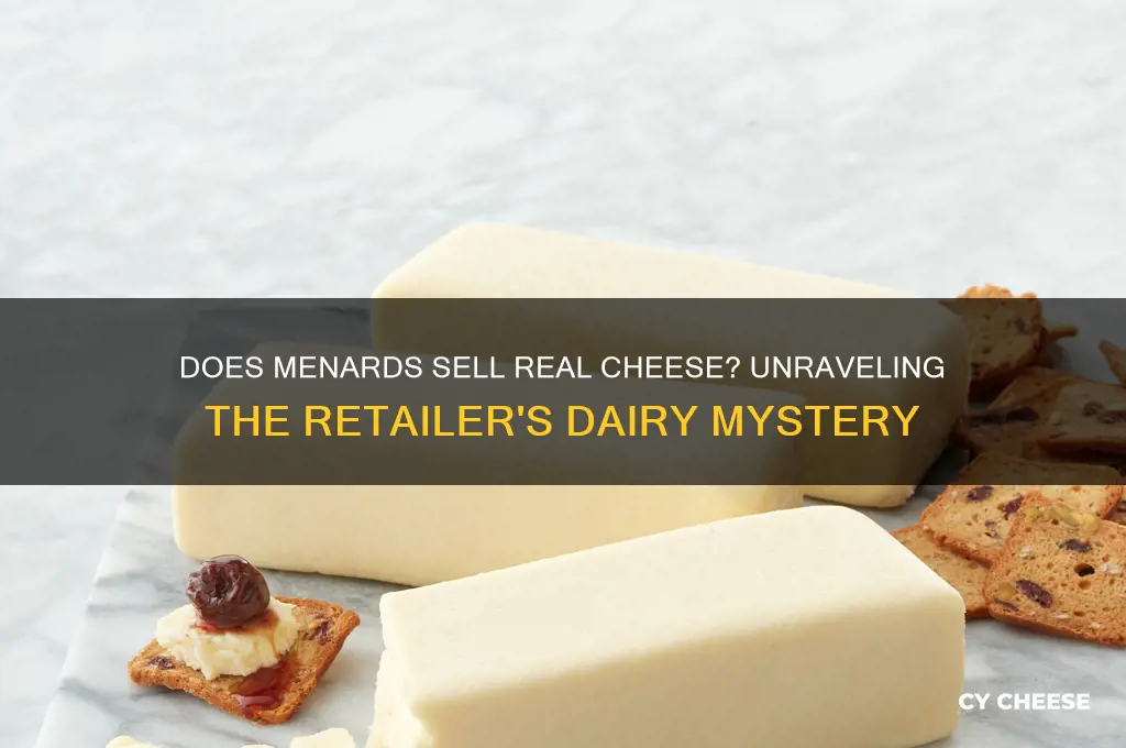 does menards sell real cheese