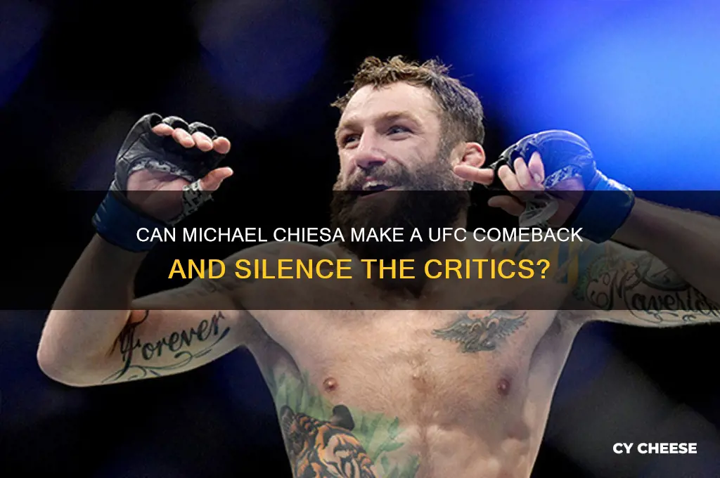 does michael chiesea have a chance ufc -cheese