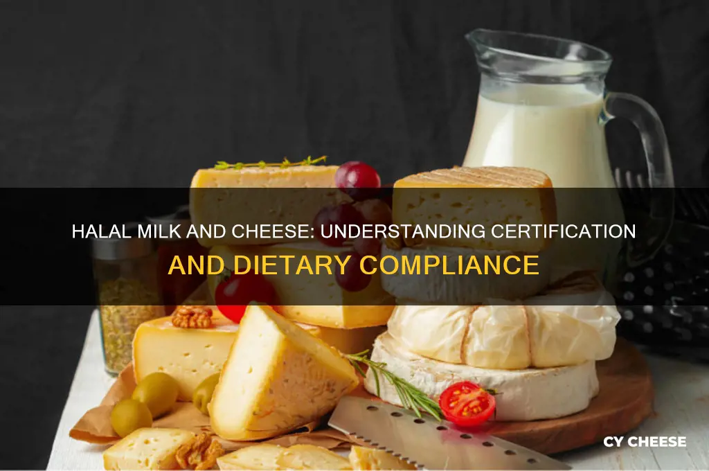 does milk and cheese have to be halal