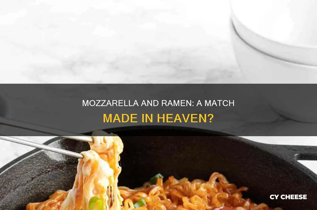 does mozarrella cheese taste good with ramen noodles