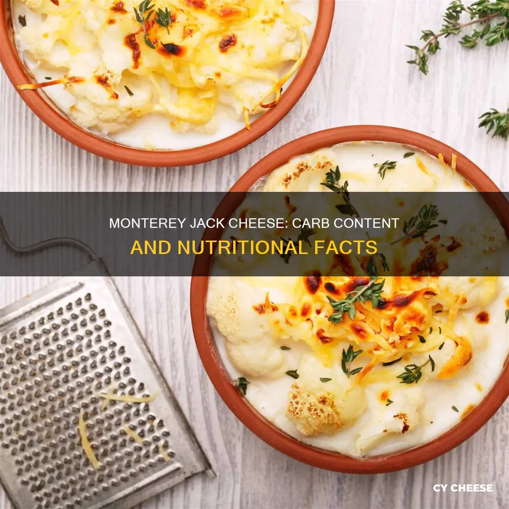 does mpnteray jack cheese have carbs