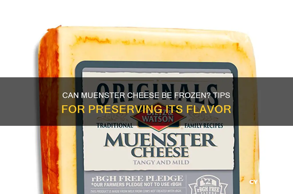 does muenster cheese freeze well